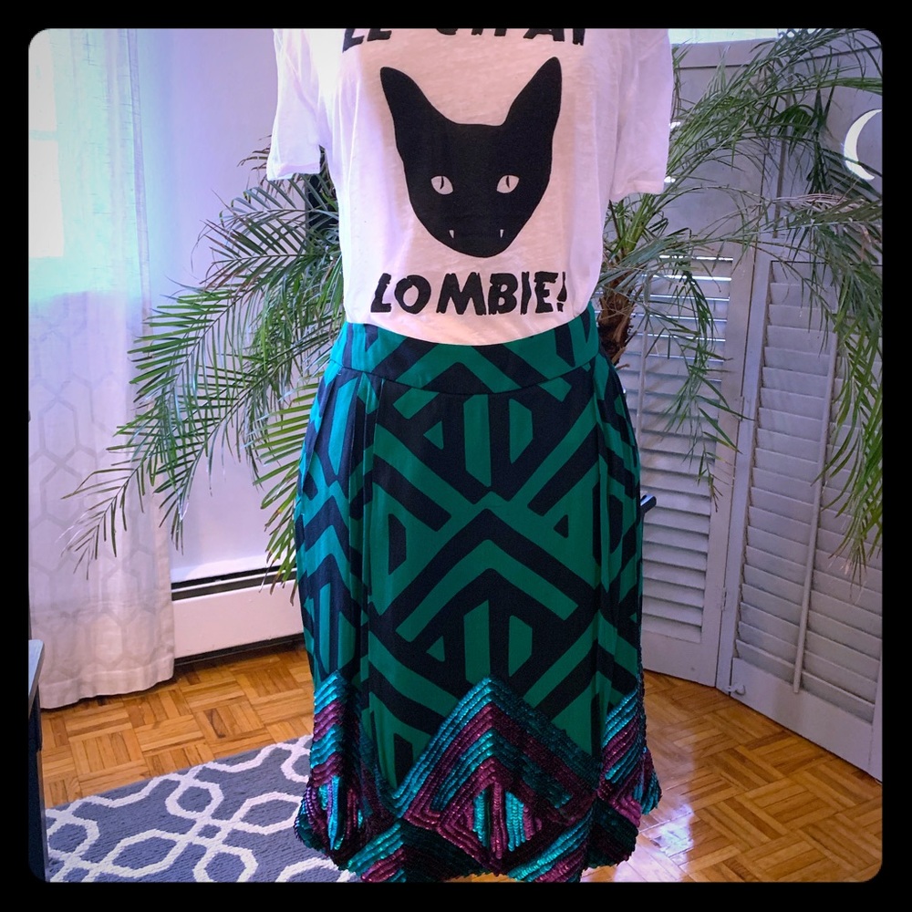 Anthropology Statement Skirt